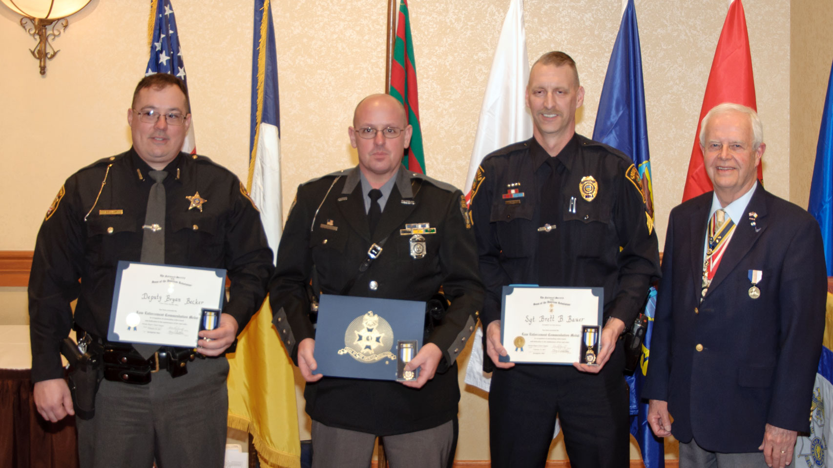 SAR Presents 2017 Law Enforcement Commendation Medals - New Carlisle News